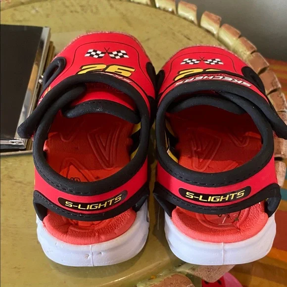 Skechers S-Lights Splash Toddler Boys' sport sandals race car theme - Picture 4 of 9